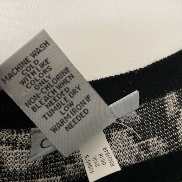 Catherines Womens Black Jacquard Knit Open Front Topper Vest Cardigan Size 3X - Picture 5 of 8